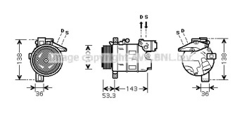 Компрессор AVA QUALITY COOLING BWK321