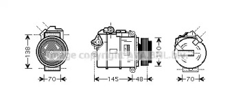 Компрессор AVA QUALITY COOLING BWK348