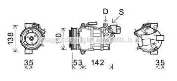 Компрессор AVA QUALITY COOLING BWK393