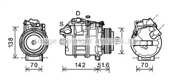 Компрессор AVA QUALITY COOLING BWK427