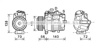 Компрессор AVA QUALITY COOLING BWK552