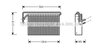 Испаритель, кондиционер AVA QUALITY COOLING BWV024