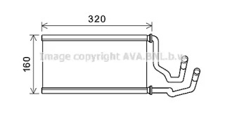 Теплообменник, отопление салона AVA QUALITY COOLING CCA6002