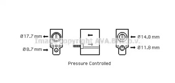 Клапан AVA QUALITY COOLING CN1220