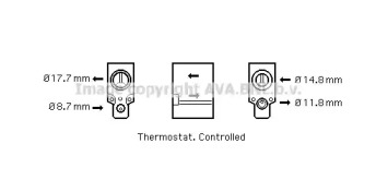 Клапан AVA QUALITY COOLING CN1221