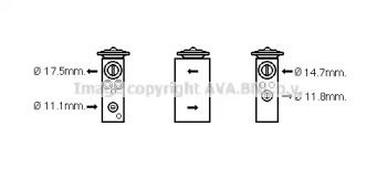 Клапан AVA QUALITY COOLING CN1277