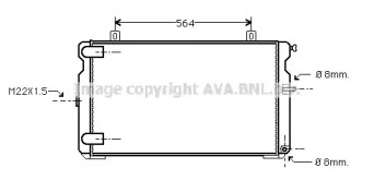 Теплообменник AVA QUALITY COOLING CN2008