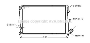 Теплообменник AVA QUALITY COOLING CN2064