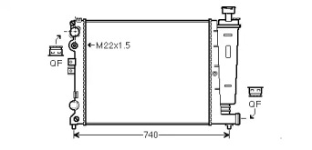 Теплообменник AVA QUALITY COOLING CN2077