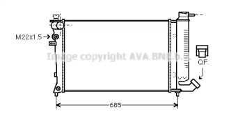 Теплообменник AVA QUALITY COOLING CN2123