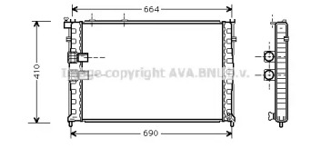 Теплообменник AVA QUALITY COOLING CN2132