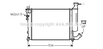 Теплообменник AVA QUALITY COOLING CN2154