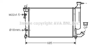 Теплообменник AVA QUALITY COOLING CN2156