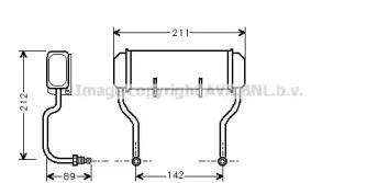 масляный радиатор, двигательное масло AVA QUALITY COOLING CN3021