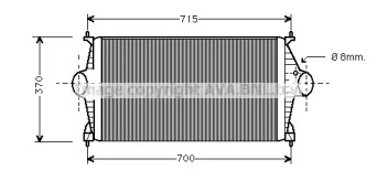 Интеркулер AVA QUALITY COOLING CN4043