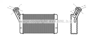 Теплообменник, отопление салона AVA QUALITY COOLING CN6024