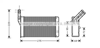 Теплообменник AVA QUALITY COOLING CN6055