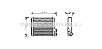 Теплообменник, отопление салона AVA QUALITY COOLING CN6286