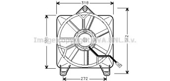 Электродвигатель, вентиляция салона AVA QUALITY COOLING CN7512