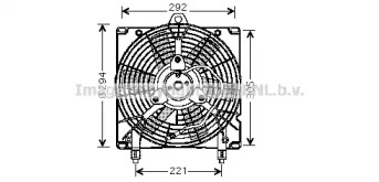 Вентилятор, охлаждение двигателя AVA QUALITY COOLING CN7517