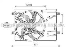 Вентилятор, охлаждение двигателя AVA QUALITY COOLING CN7550