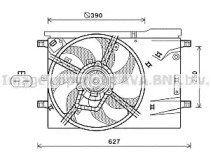 Вентилятор, охлаждение двигателя AVA QUALITY COOLING CN7551