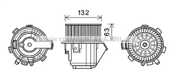 Электродвигатель, вентиляция салона AVA QUALITY COOLING CN8298