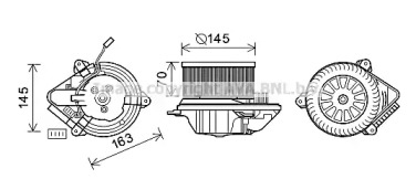 Электродвигатель, вентиляция салона AVA QUALITY COOLING CN8503