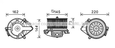 Электродвигатель, вентиляция салона AVA QUALITY COOLING CN8507