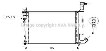 Теплообменник AVA QUALITY COOLING CNA2168