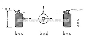 Осушитель AVA QUALITY COOLING CND162