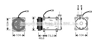 Компрессор AVA QUALITY COOLING CNK215