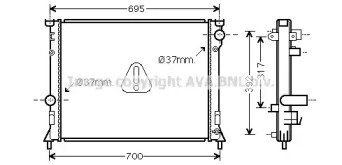 Теплообменник AVA QUALITY COOLING CR2116