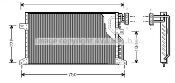 Конденсатор AVA QUALITY COOLING CR5020