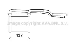 Теплообменник, отопление салона AVA QUALITY COOLING CR6136