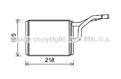 Теплообменник, отопление салона AVA QUALITY COOLING CR6137