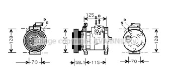 Компрессор AVA QUALITY COOLING CRAK094