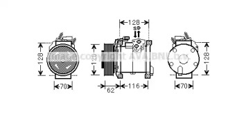 Компрессор AVA QUALITY COOLING CRAK109