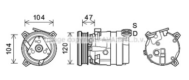 Компрессор AVA QUALITY COOLING CTK054