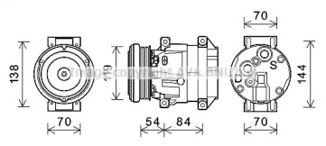 Компрессор AVA QUALITY COOLING CTK055