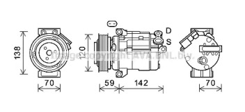 Компрессор AVA QUALITY COOLING CTK063