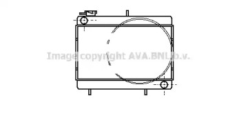 Радиатор, охлаждение двигателя AVA QUALITY COOLING DF2001