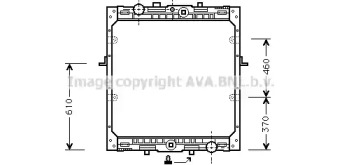 Радиатор, охлаждение двигателя AVA QUALITY COOLING DF2012