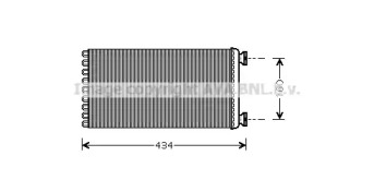 Теплообменник, отопление салона AVA QUALITY COOLING DF6036