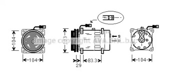 Компрессор AVA QUALITY COOLING DFAK026