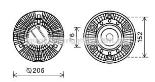 Сцепление AVA QUALITY COOLING DFC051