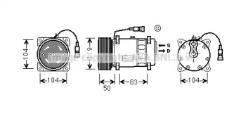 Компрессор AVA QUALITY COOLING DFK038