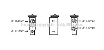 Расширительный клапан, кондиционер AVA QUALITY COOLING DN1379