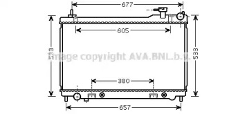 Радиатор, охлаждение двигателя AVA QUALITY COOLING DN2304