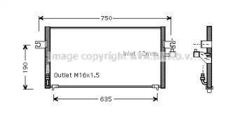 Конденсатор AVA QUALITY COOLING DN5212